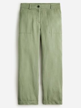 J. Crew Drapey viscose-blend twill pant